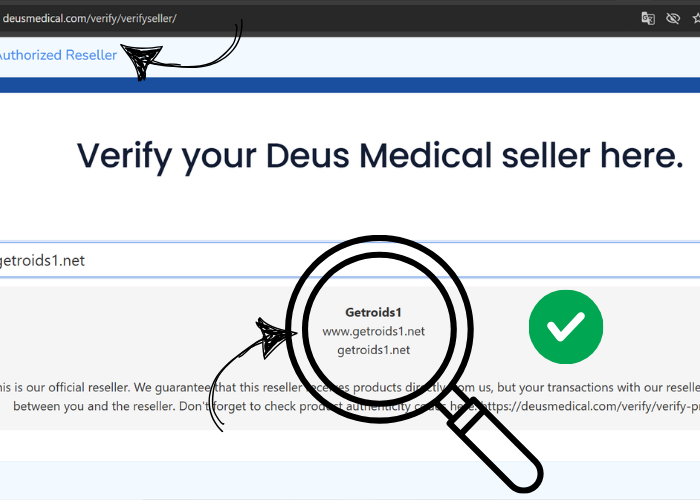 Getroids1.net deus medical verify suppiler check